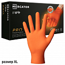 перчатки нитриловые оранжевые ХL  текстурированные прочные GOGRIP MERCATOR (1шт)